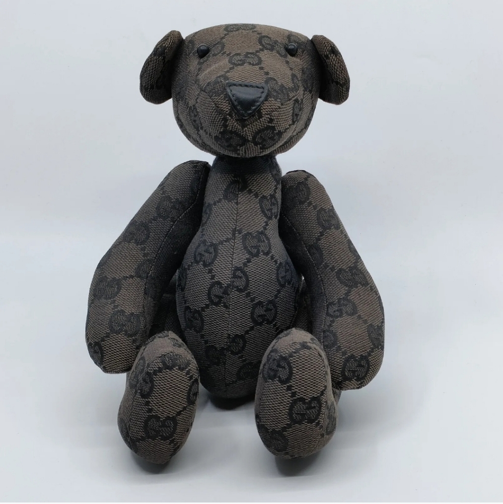 Gucci Key Ring stuffed toy Canvas Leather Browns Canvas - Picture 4 of 4